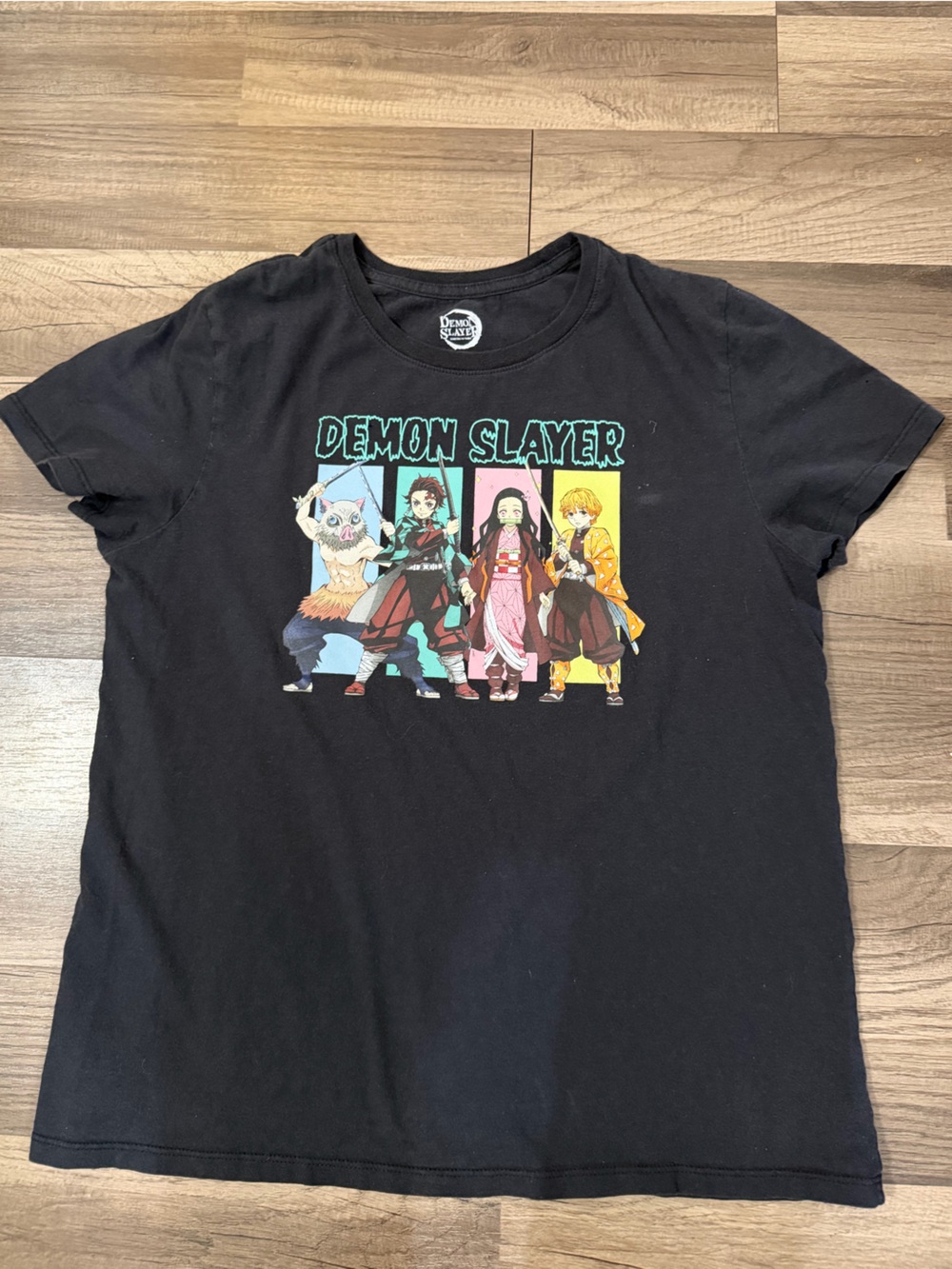 Demon Slayer Black Graphic Short Sleeve Tee
